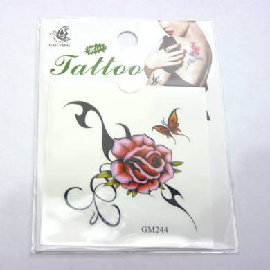 玫瑰性感保色纹身贴