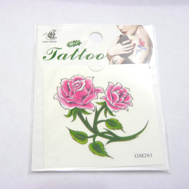 玫瑰性感保色纹身贴