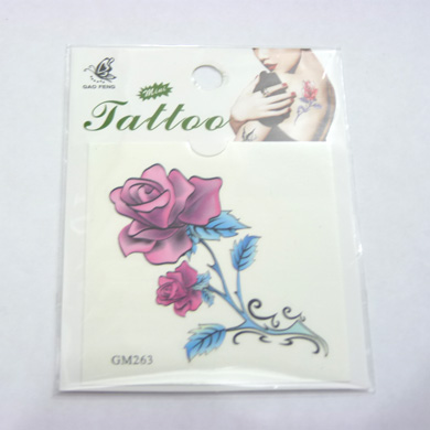 玫瑰性感保色纹身贴