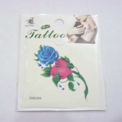 玫瑰性感保色纹身贴