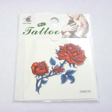 玫瑰性感保色纹身贴