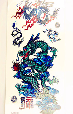 新款玫瑰保色纹身贴