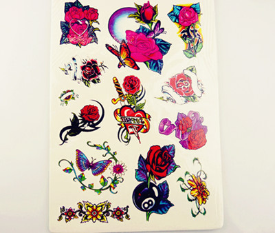 新款保色炫彩纹身贴（大）