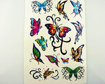 新款保色蝴蝶纹身贴（大）
