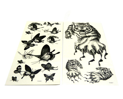 防水纹身贴纸男女时尚纹身贴性 感蝴蝶纹身 大花写真必备花香