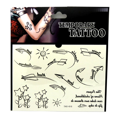 防水纹身贴纸 男女款 潮流字母 英文字符   元素花纹 纹身贴