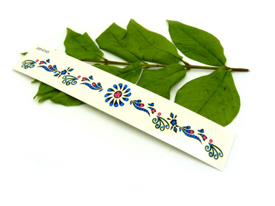 马上有对象个性纹身贴纸 图腾长条遮疤痕贴 纹身贴女 -长条纹身贴