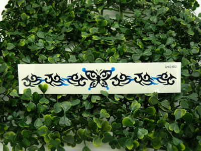 马上有对象个性纹身贴纸 图腾长条遮疤痕贴 纹身贴女 -长条纹身贴