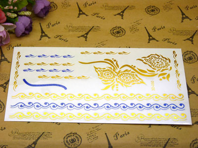 2015年邓紫棋同款 烫金纹身贴纸 水贴几十款混搭