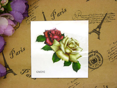 纹身贴-个性蝎子绕玫瑰花 纹身贴3D 花臂防水前胸后背 男女 刺青纹身