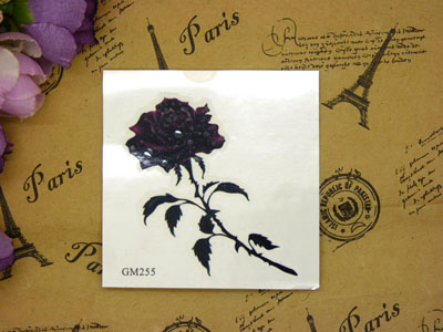 纹身贴-个性蝎子绕玫瑰花 纹身贴3D 花臂防水前胸后背 男女 刺青纹身