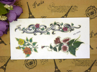 媚西纹身贴男浪漫防水身体彩绘隐形刺青纹身贴纸花臂纹身