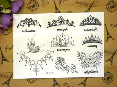 原创男女持久防水防刺青纹身贴纸身体彩绘隐形遮痕