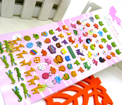 超值 贴纸儿童  3D卡通贴纸玩具 幼儿园奖励贴纸 泡泡贴纸 儿童贴画