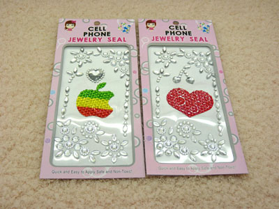 卡通情侣iphone4手机壳水钻手机壳贴钻材料包饰品手机蝴蝶水钻贴-卡通水钻贴纸