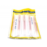 特价 细钢珠水笔 中性笔 财务专用笔 -5支装白杆笔红