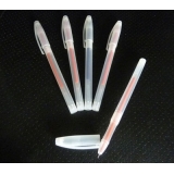 特价 细钢珠水笔 中性笔  学生用品 -5支装白杆笔4红1蓝