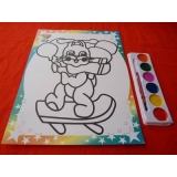 卡通水彩画