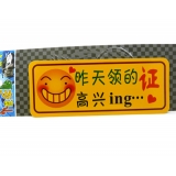 汽车用品车饰 反光车贴 个性搞笑车贴/反光彩页汽车贴