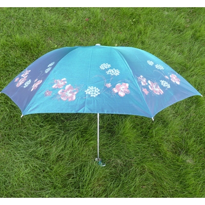 遮阳伞变色龙印花伞三折晴雨伞工艺伞 变色龙印花伞