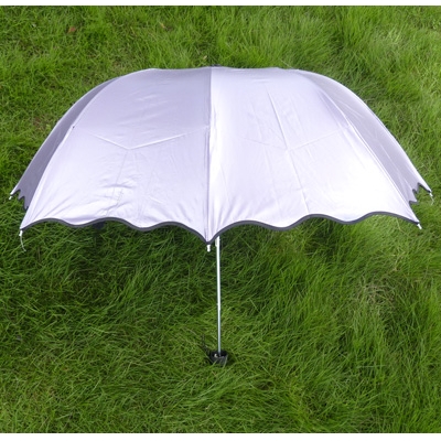 正品 拱形月牙边韩国公主伞 防紫外线晴雨伞 亮胶荷叶菠萝伞
