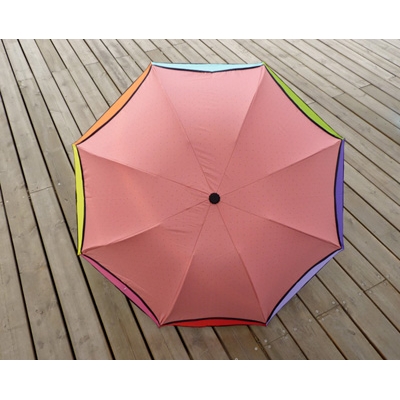 遮阳伞超强防晒50+黑胶太阳伞 防紫外线折叠伞彩虹晴雨伞 黑胶彩虹伞	