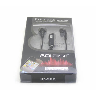 入耳式面条线重低音乐耳机带麦手机耳机 电脑mp3运动魔音耳机 -IP-902