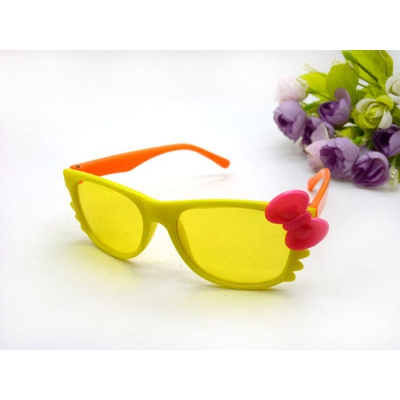 儿童偏光太阳镜 男女款小猫咪款卡通偏光眼镜墨镜 -12003小孩