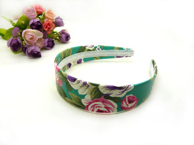 发饰批发韩国钢卡进口鹿皮绒布艺纯紫色宽发箍发卡发带压发百搭女发饰 发箍（皮卡）