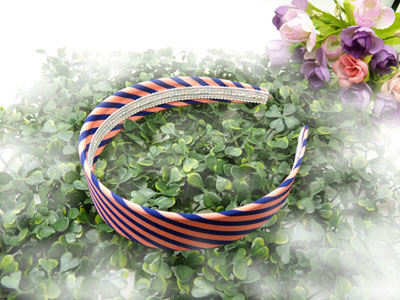 日韩国钢卡复古风流行款布艺发箍发饰 苏格兰情调 精品发饰 宽（皮卡）