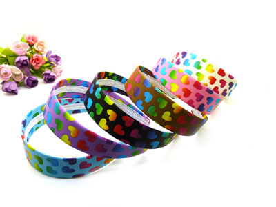 日韩钢卡复古圆点风流行款布艺发箍发饰 苏格兰情调  百搭甜美发饰  宽（皮卡）