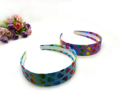 日韩钢卡复古圆点风流行款布艺发箍发饰 苏格兰情调  百搭甜美发饰  宽（皮卡）