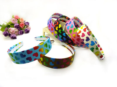 日韩钢卡复古圆点风流行款布艺发箍发饰 苏格兰情调  百搭甜美发饰  宽（皮卡）