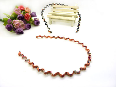 C3韩版钢卡发饰韩国波浪缠布纯色细发箍发卡 清新细发箍发卡小饰品批发