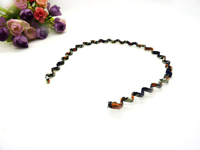 C3韩版钢卡发饰韩国波浪缠布纯色细发箍发卡 清新细发箍发卡小饰品批发