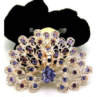 孔雀 镶钻绒布圈发饰/优雅花朵盘发发圈/发梳/发夹/头饰 精品发饰  发圈