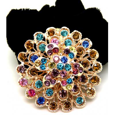 孔雀 镶钻绒布圈发饰/优雅花朵盘发发圈/发梳/发夹/头饰 精品发饰  发圈