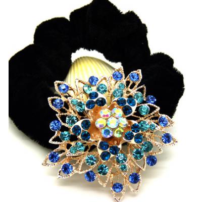 日韩版多层水钻合金头扣/发梳/发夹/头饰/精美发饰 镶钻绒布圈发饰
