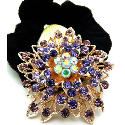 日韩版多层水钻合金头扣/发梳/发夹/头饰/精美发饰 镶钻绒布圈发饰