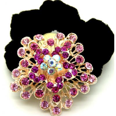 日韩版多层水钻合金头扣/发梳/发夹/头饰/精美发饰 镶钻绒布圈发饰