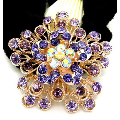 日韩版多层水钻合金头扣/发梳/发夹/头饰/精美发饰 镶钻绒布圈发饰