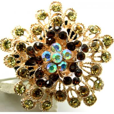 日韩版多层水钻合金头扣/发梳/发夹/头饰/精美发饰 镶钻绒布圈发饰