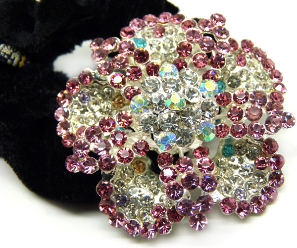 日韩时尚精品头扣 水钻头扎 梅花 女士靓丽头扣