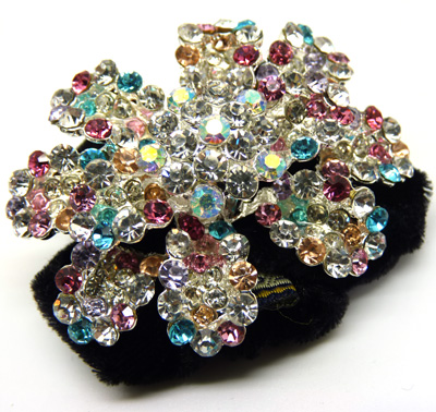 日韩时尚精品头扣 水钻头扎 梅花 女士靓丽头扣