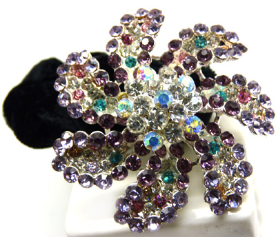 日韩时尚精品头扣 水钻头扎 梅花 女士靓丽头扣