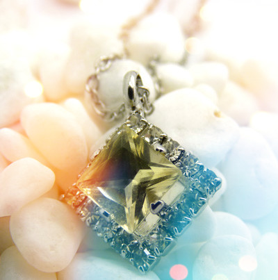 韩国新款韩版锆石钛钢项链 包镶钻简约时尚锁骨链项链 潮流女项链