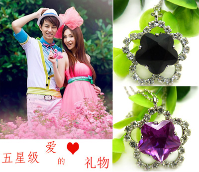 镶钻简约净版项链 锁骨链项链 爱的礼物