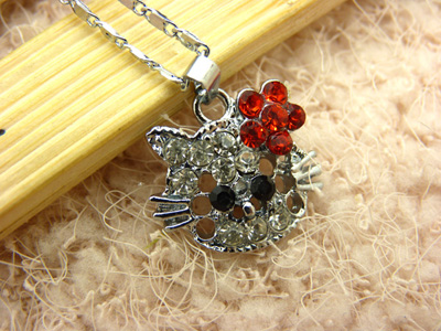 猫咪短链锁骨链合金韩国时尚流行动物吊坠饰品