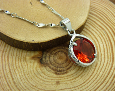 项链女韩国锁骨链吊坠 星语心愿  合金水钻 终身保色