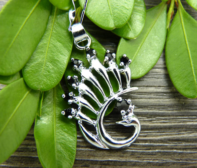 925银链新款项链女韩国锁骨链吊坠 合金水钻